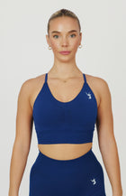 Tempo Seamless Multi-Way Sports Bra - Midnight Blue