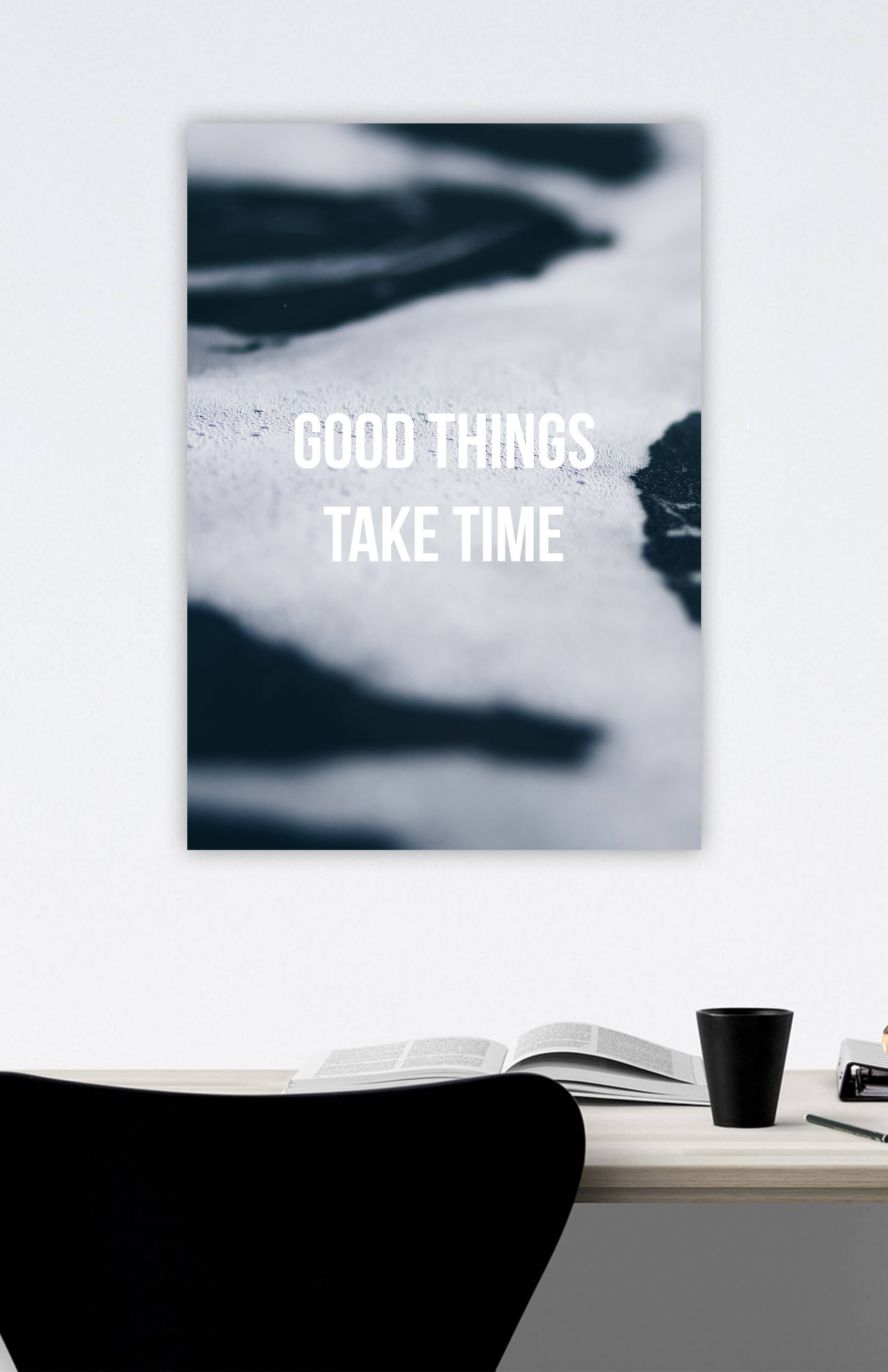 V3 Apparel womens Good Things Take Time, Motivational posters, mens inspirational wall artwork and empowering poster quote designs for office, home gym, school, kitchen and living room.