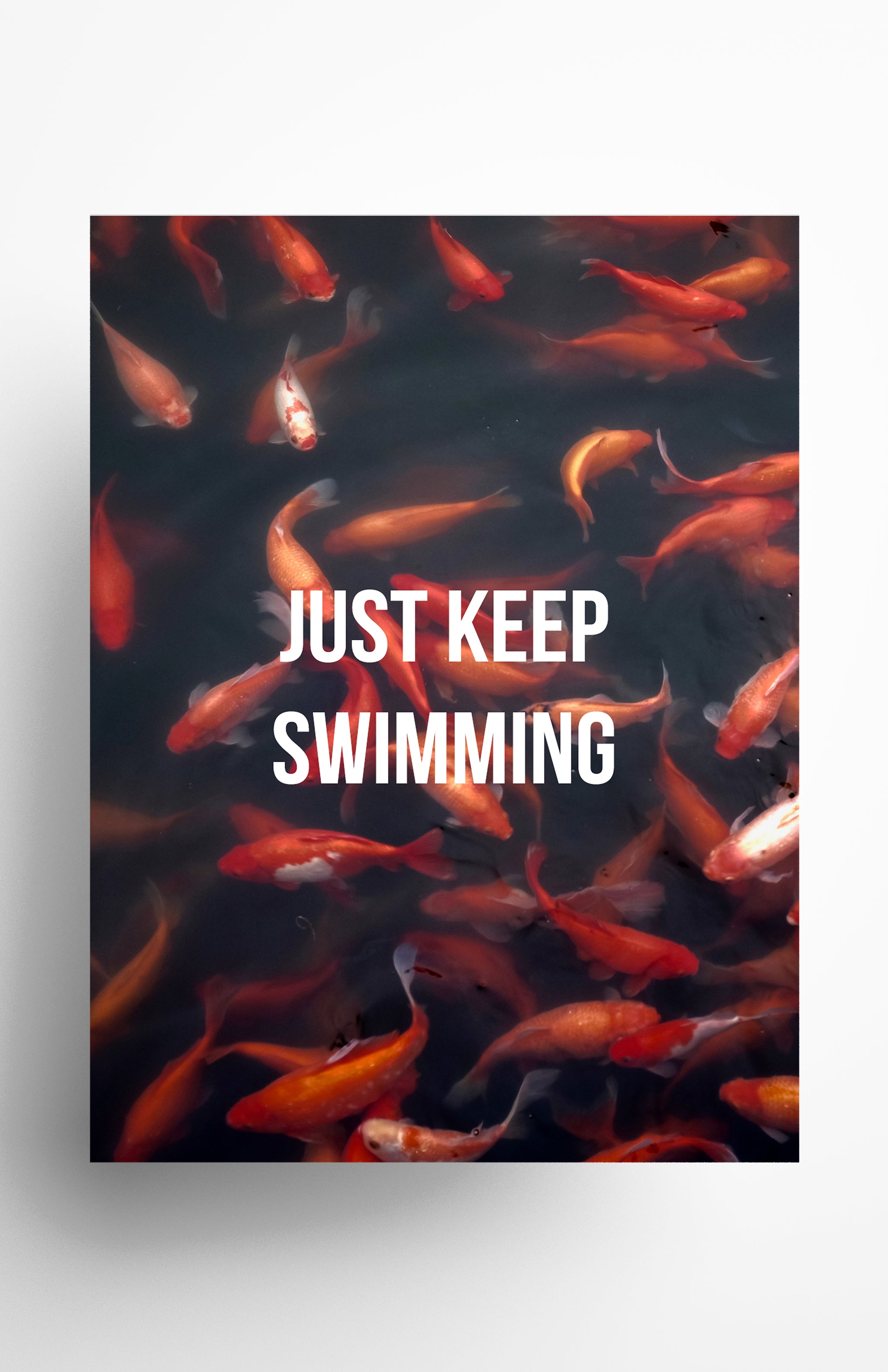 V3 Apparel womens Just Keep Swimming, Motivational posters, mens inspirational wall artwork and empowering poster quote designs for office, home gym, school, kitchen and living room.