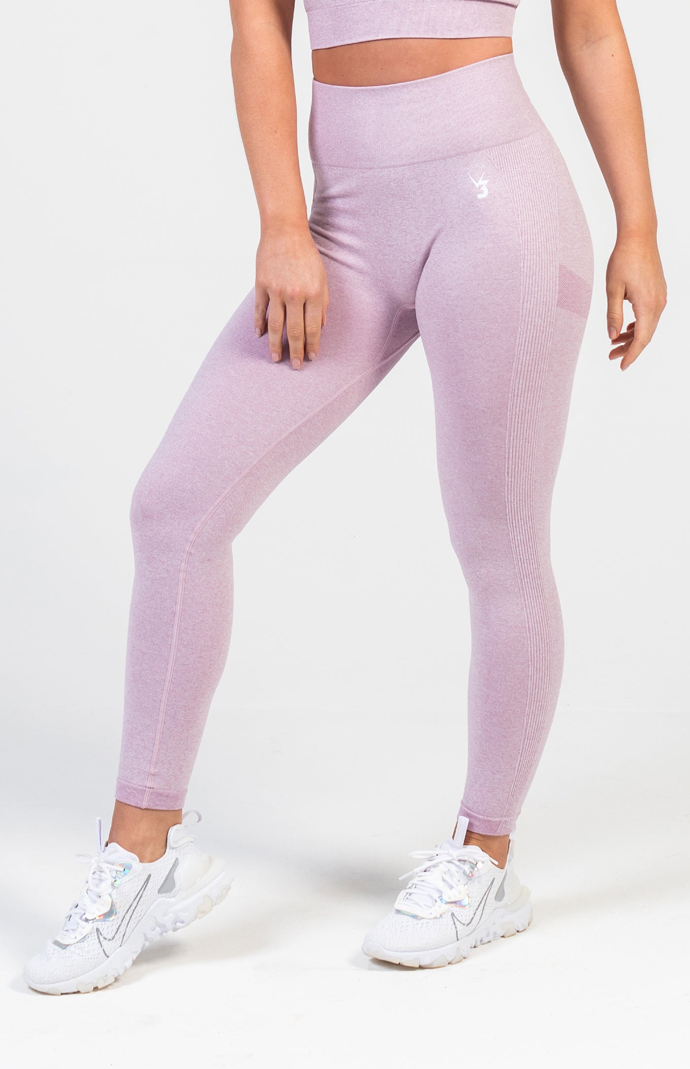 redbaysand Women's Define seamless scrunch bum shaping high waisted leggings in lilac purple – Squat proof sports tights for Gym workouts training, Running, yoga, bodybuilding and bikini fitness.