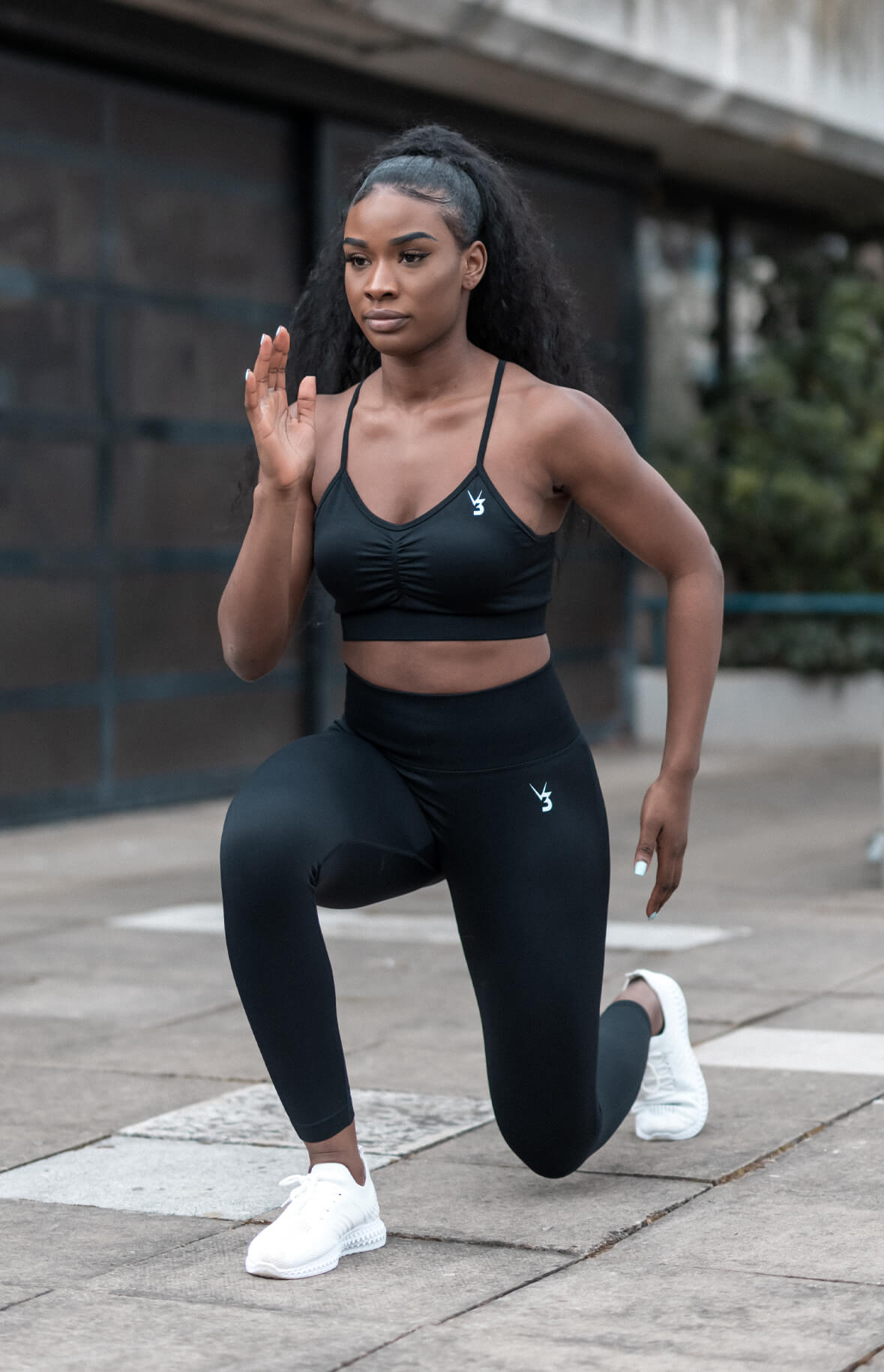 Gym leggings and sports bra fashion