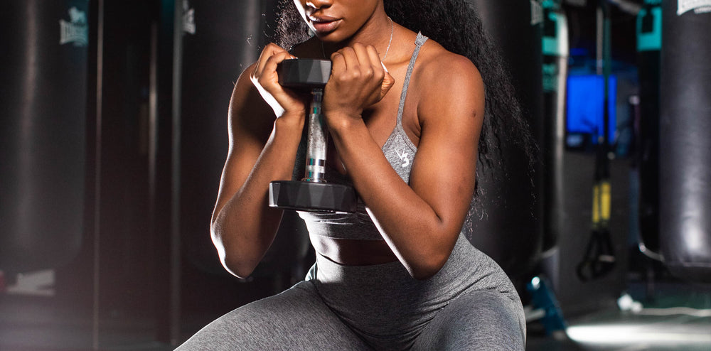 V3 Apparel Womens Empower Seamless Sports Bra - Black - Gym, Yoga, Running