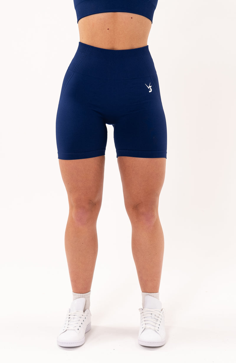 2023 Lycra Active Scrunch Seamless Shorts For Women Blue Gym Sport