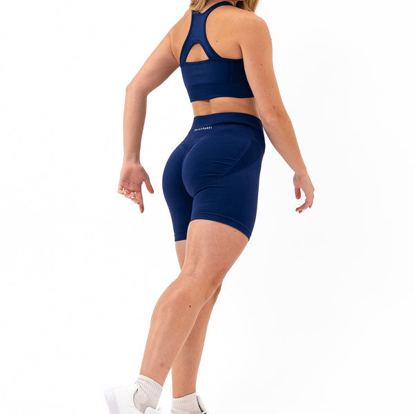 V3 Apparel Women's Tempo Seamless Scrunch Sports Bra - Royal Blue - Gym  Workout, Yoga, Running
