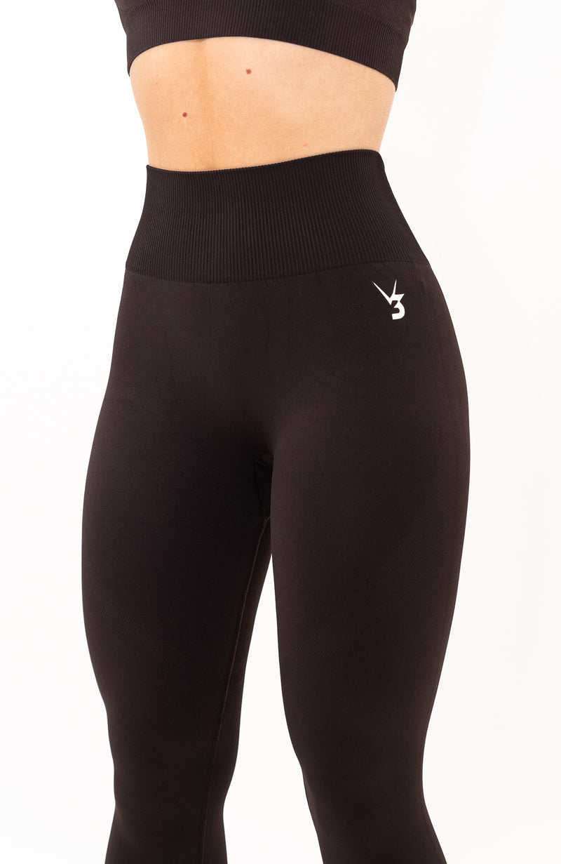 V3 Apparel Womens Limitless Seamless Workout Leggings - Walnut Brown - Gym,  Running, Yoga Tights