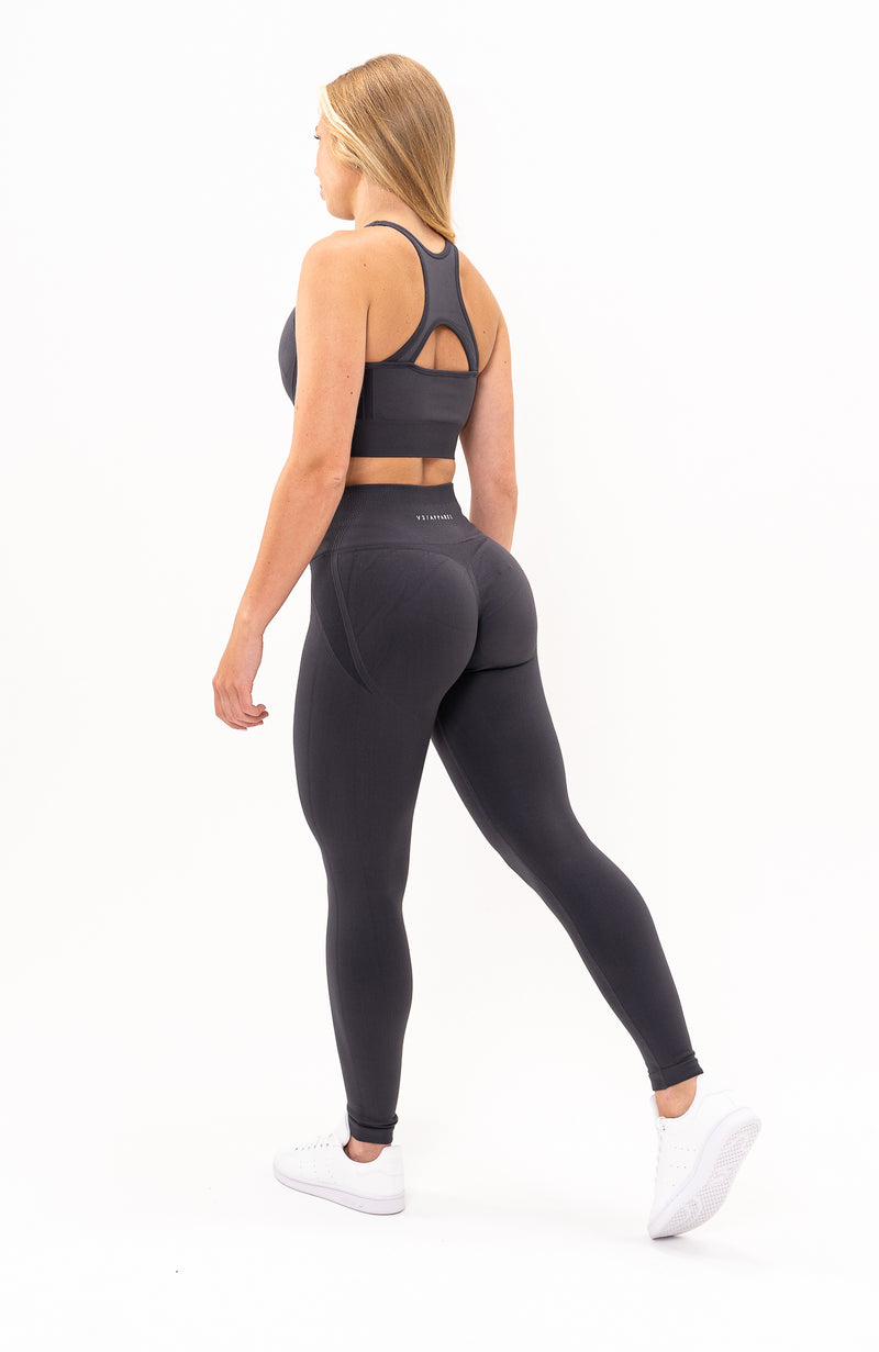 V3 Apparel Womens Seamless Scrunch Define Workout Leggings - Grey - Gym,  Running, Yoga Tights