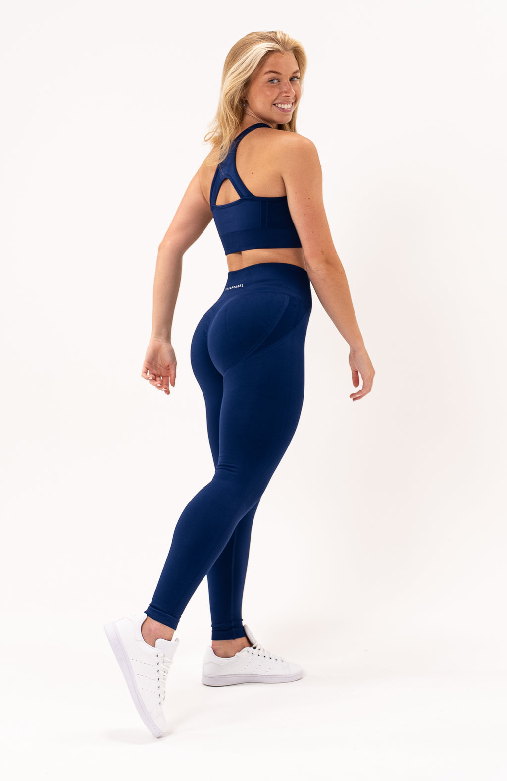 V3 Apparel Womens 2-Piece Tempo Seamless Scrunch Workout Outfit - Royal  Blue - Gym Workout Leggings & Fitness Sports Bra