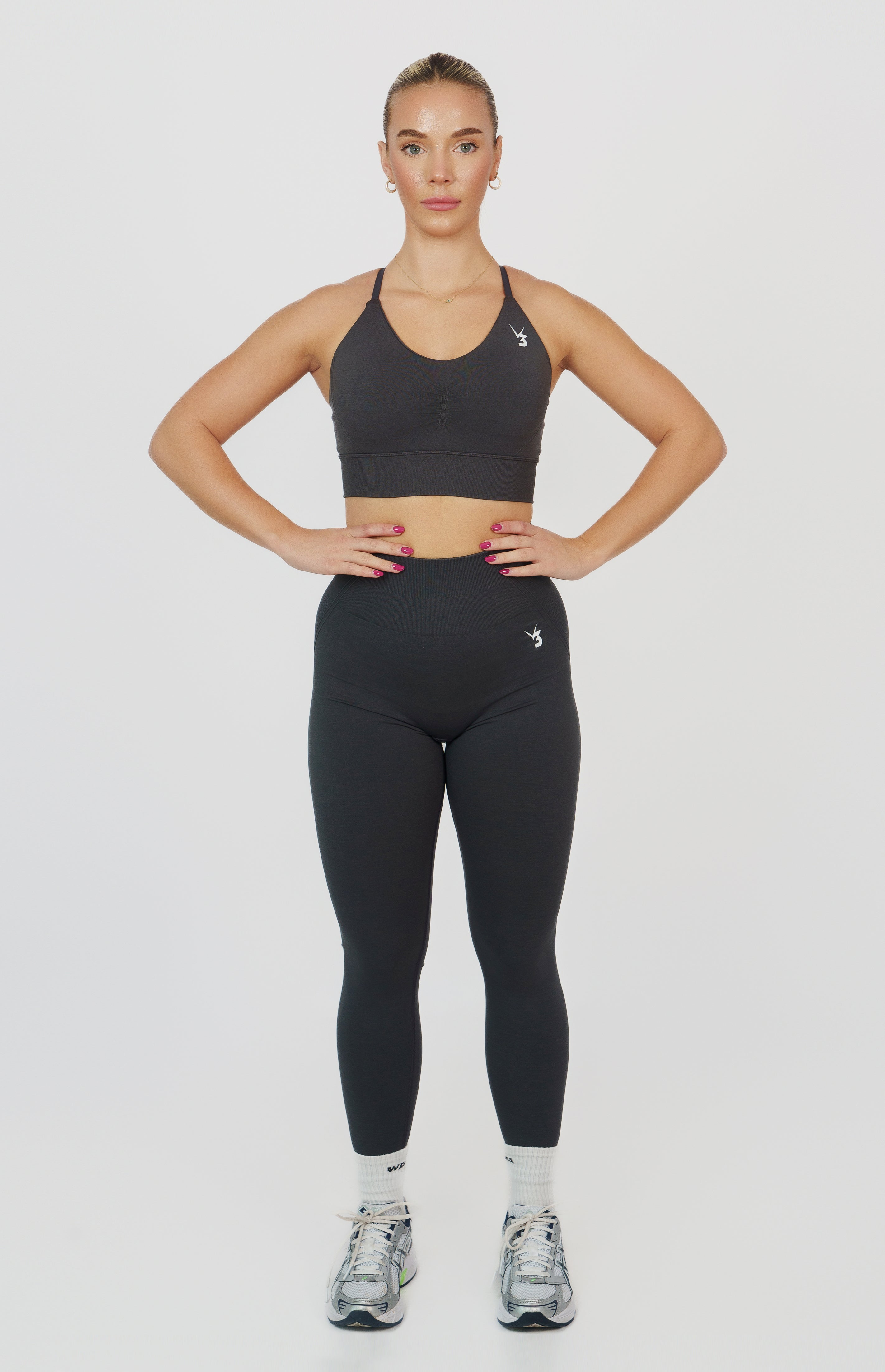 Tempo Seamless Scrunch Leggings - Slate Grey