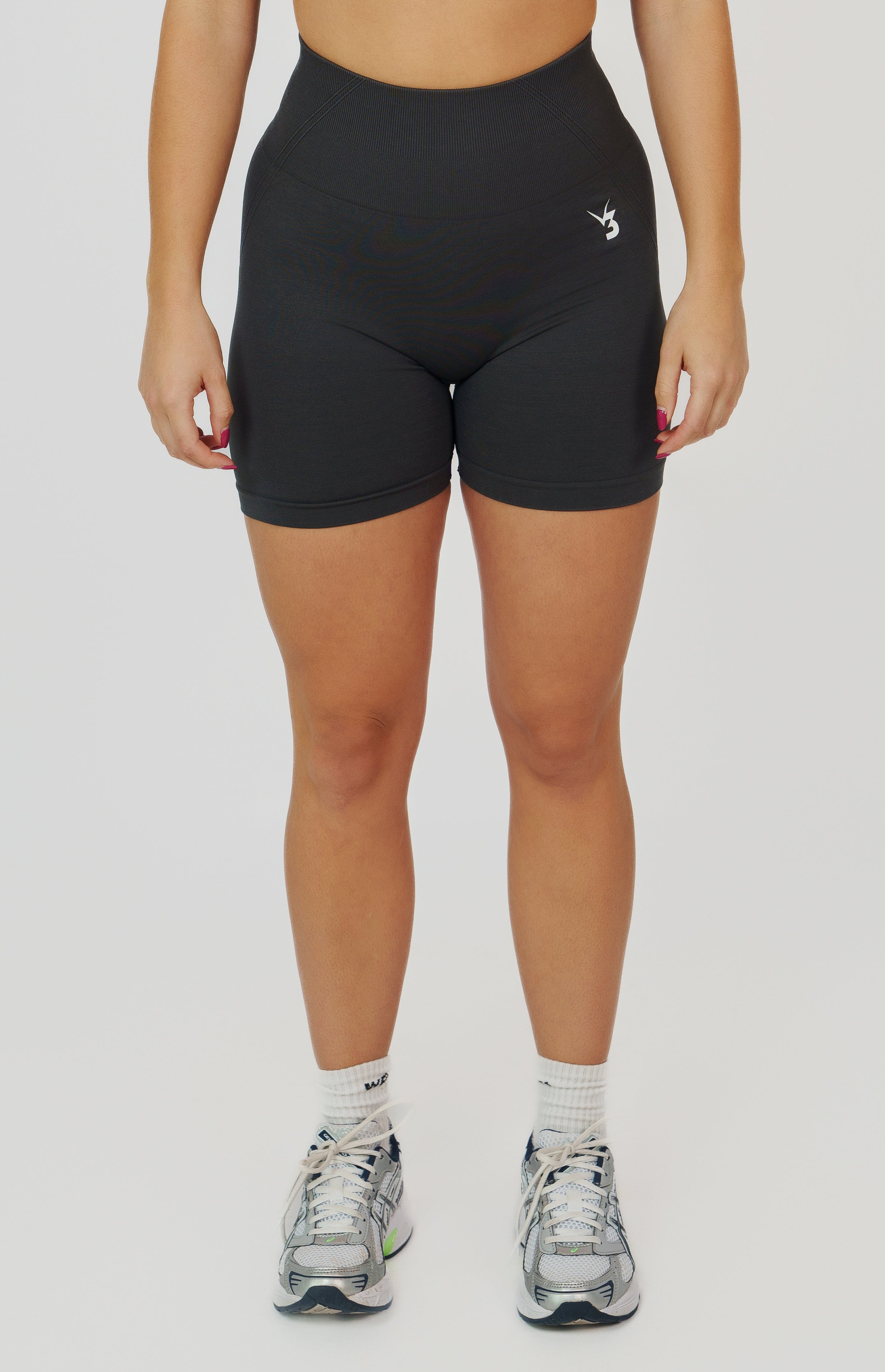 Tempo Seamless Scrunch Shorts - Slate Grey