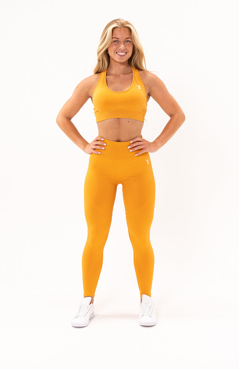 SET ACTIVE Orange Sports Bras for Women