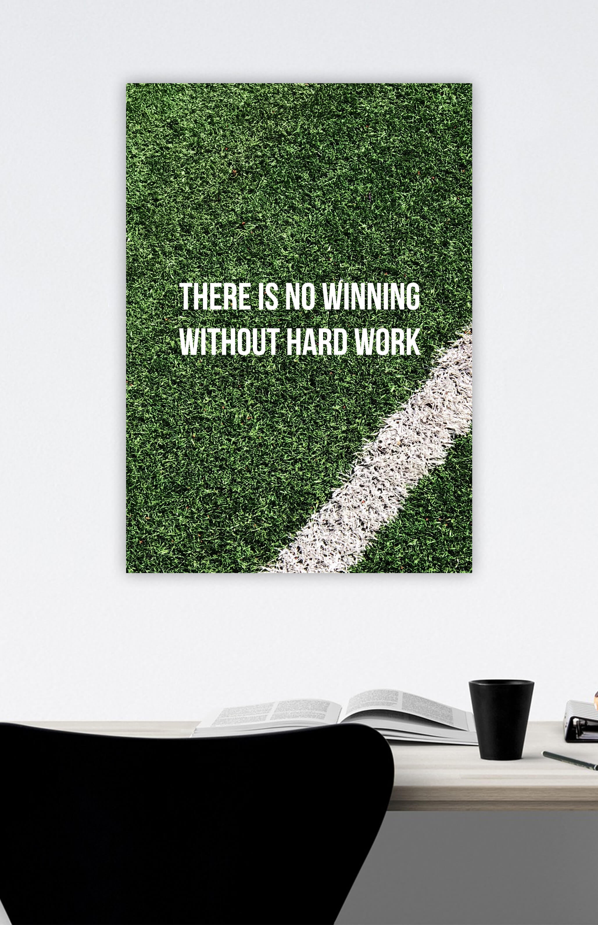 redbaysand womens There is No Winning without Hard Work, Motivational posters, mens inspirational wall artwork and empowering poster quote designs for office, home gym, school, kitchen and living room.